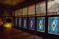 Colourful stained glass patterns from Azerbaijan
