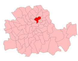 Boundaries of Shoreditch from 1918 to 1950