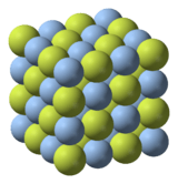 Crystal structure of silver(I) fluoride.