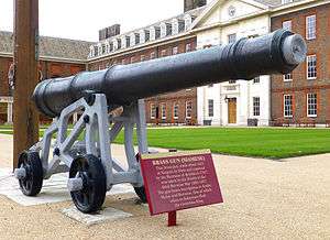 The Singora cannon at the Royal Hospital Chelsea in London