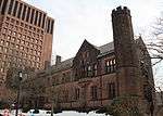 Sloane Physics Library with Kline Biology Tower behind