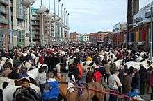Smithfield horse fair, Dublin.