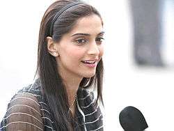 Sonam Kapoor on the sets of 2011 film Thank You