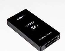 A XQD card reader from Sony