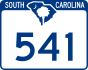 SC Highway 541 marker