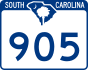 SC Highway 905 marker