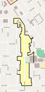 Map of district boundaries