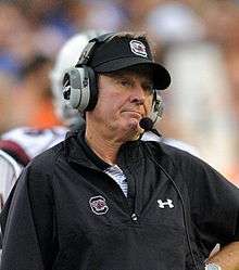 A picture of Steve Spurrier while coaching.