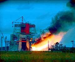 Static Test Firing S-1C Saturn V Mississippi Test Facility