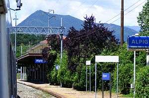 The station (in the background the mount Musinè)
