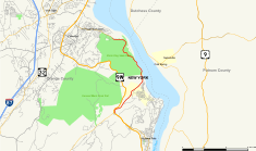 Map of Storm King Highway