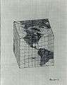 Study of Distortions; Isometric Systems in Isotropic Space-Map Projections, The Cube, By Agnes Denes, 1978.jpeg