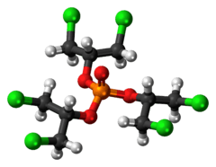 Ball-and-stick model of the TDCPP molecule