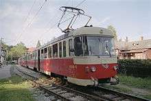 Class 420.95 trains at Starý Smokovec, Summer 2000.