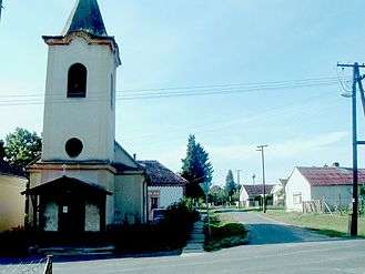 Photograph of the church in Alsótelekes