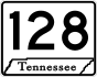 State Route 128 primary marker