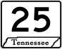 State Route 25 primary marker