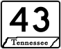 State Route 43 primary marker