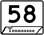 State Route 58 primary marker