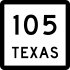 State Highway 105 marker