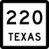 State Highway 220 marker