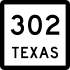 State Highway 302 marker