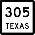 State Highway 305 marker