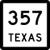 State Highway 357 marker