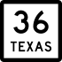 State Highway 36 marker