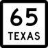 State Highway 65 marker