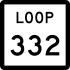 State Highway Loop 332 marker