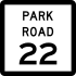 Park Road 22 marker