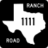 Ranch to Market Road 1111 marker