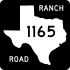 Ranch to Market Road 1165 marker