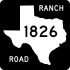 Ranch to Market Road 1826 marker