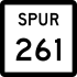 State Highway Spur 261 marker