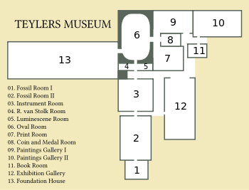Teylers Museum map (English).svg
