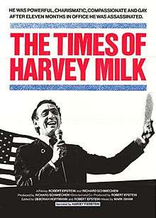 The Times of Harvey Milk film poster
