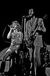 The Who playing live