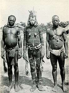 Picture of Igbo masked dancer from the early 20th century