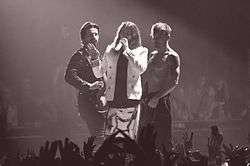 Thirty Seconds to Mars during a performance.