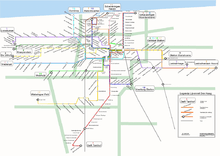 The Hague tramway network, 1999