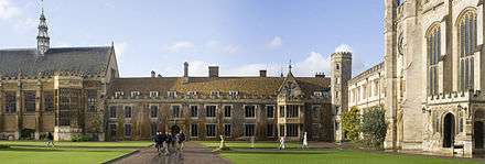 The Great Court of Trinity College, Cambridge, present day