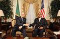 U.S. President Bush and Tanzanian Presdent Jakaya Kikwete.jpg