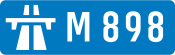 M898 motorway shield