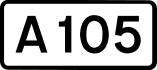 A105 road shield