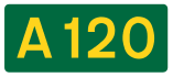 A120 road shield