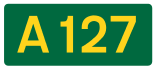 A127 road shield