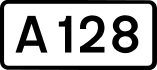 A128 road shield
