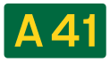 A41 road shield